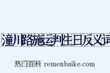 潼川路施运判生日反义词是什么意思的图片